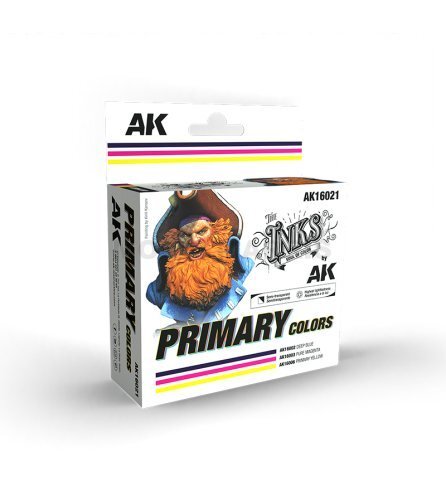 AK AK16021 PRIMARY COLORS SET - INKS SET (3 Ref.)