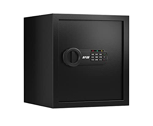 RPNB Small Home Safe Box,Personal Safe,Metal Money Safes for Home,34 L | Digital Cash Safe with Keys,Electronic Code Lock,Steel Alloy Small Cabinet Safe for Money,Home,Office,Hotel,Business,Jewelry - Image 2