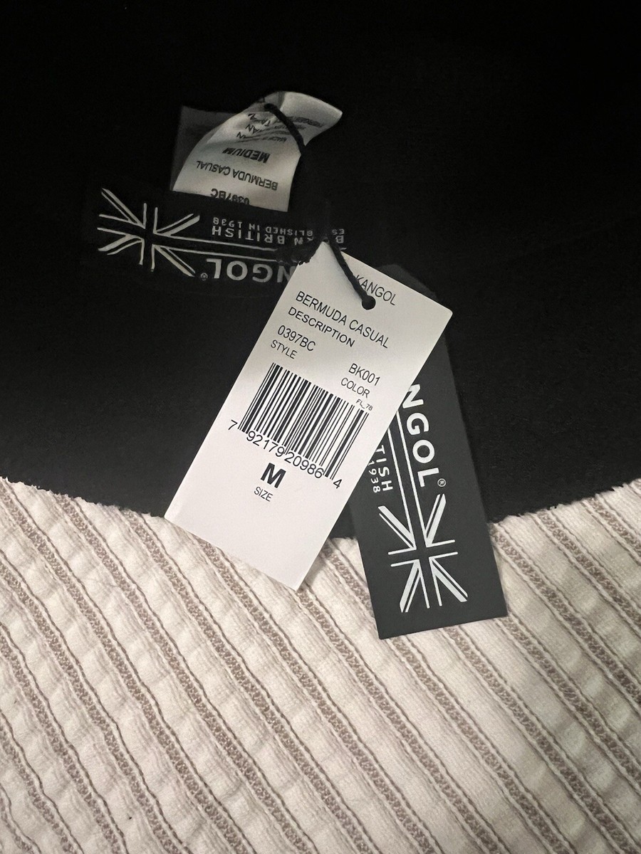 n*+。 Kangol Bermuda Casual Bucket Hat Authentic Black Terry