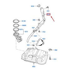 FORD PUMA Coupe Fuel Tank Filler Pipe 1131637 NEW GENUINE
