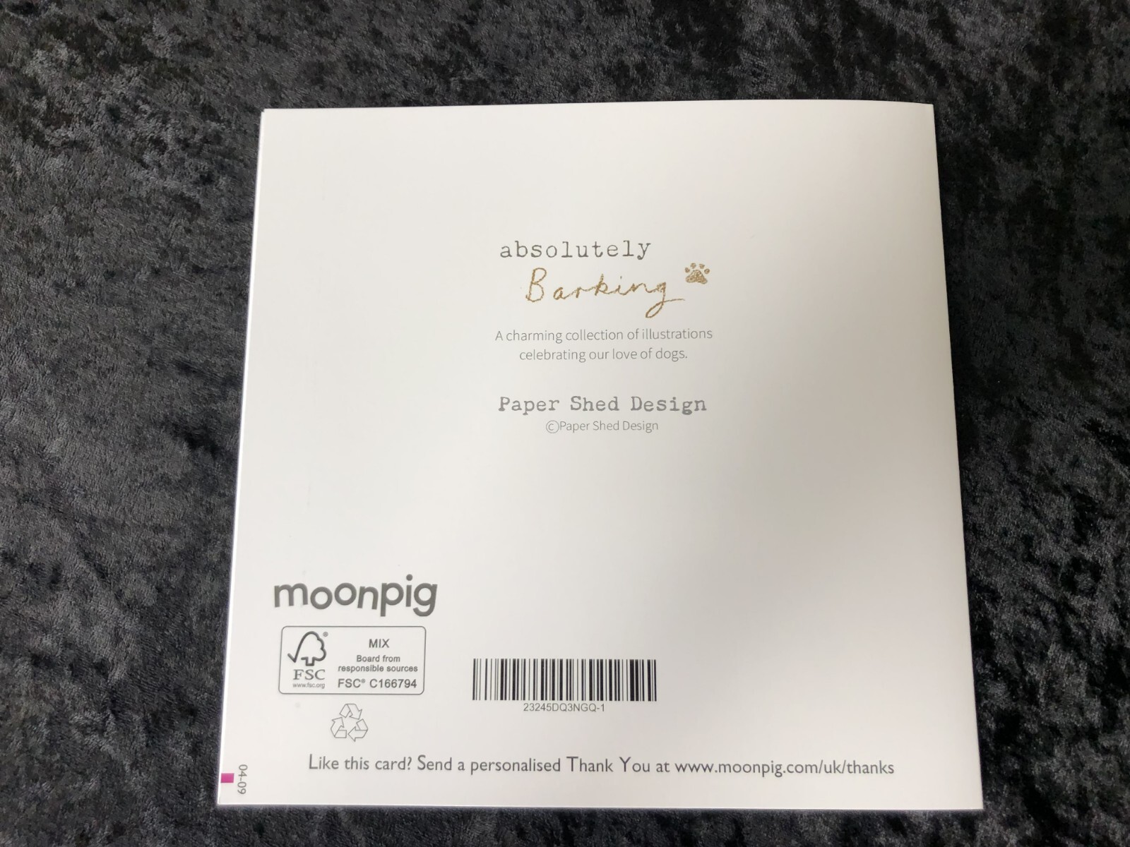 New Blank Moonpig Happy Birthday Card Puppy and Flowers Design Card