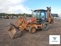 2014 - CASE 580N 4X4 LOADER BACKHOE 5,944 HR, BKT, CAB, RIDE...