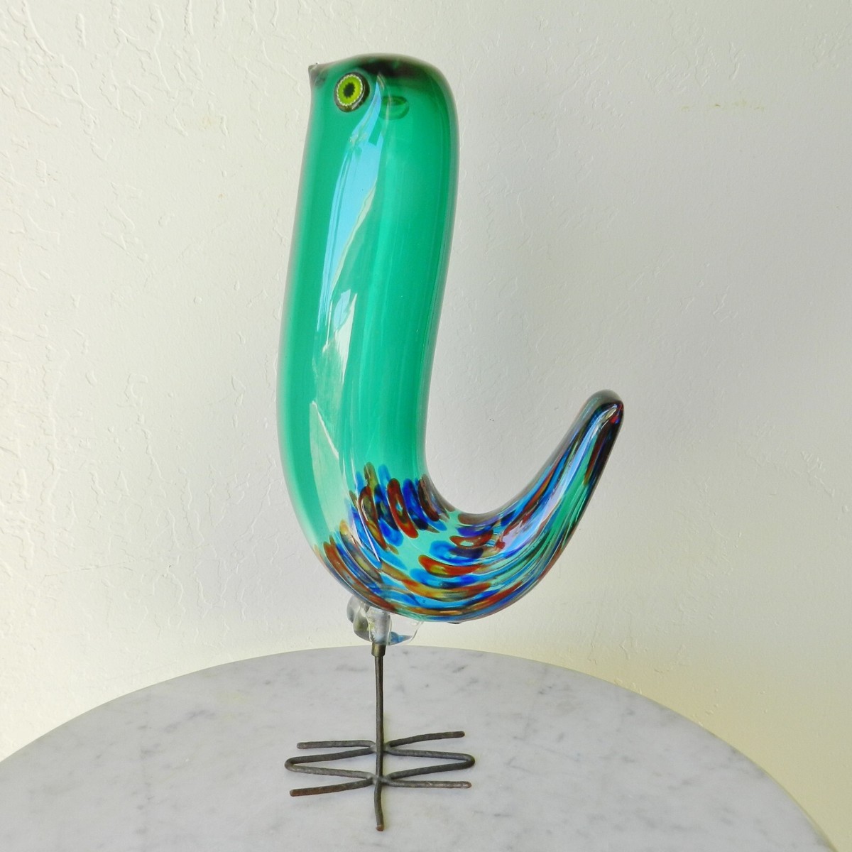 置物 Murano Italy Antique ALESSANDRO PIANON Pulcino for Vistosi Italy Glass Bird Murano Mid