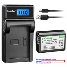 Kastar Battery LCD USB Charger for Sony NP-FW50 BC-VW1 SLT-A55 NEX-3 NEX-3N