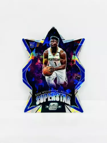 2019 Contenders Optic ZION WILLIAMSON Rookie Superstar Blue Cracked Ice Prizm
