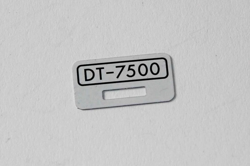  Nummernschild DT-7500 für Distler "Polizei" Porsche FS 7500 Electromatic - Bild 1 von 1