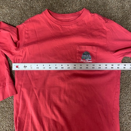 Vineyard Vines T-Shirt Youth Medium (12-14) Dark Pink Merry Christmas Cotton - Picture 8 of 10