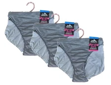 Maidenform Women's 3 PK One Fab Fit Tailored Bikini Panty, Stripe Print - XL/8