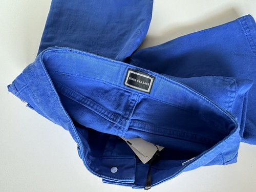 Versace Boys Blue Shorts Size 6 YVMBE66 Made in Italy NWT $290 - Picture 6 of 11