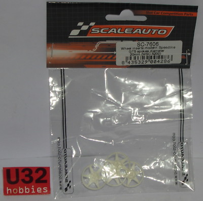 Scaleauto SC-7606 Speedline GT Wheel Covers 5 Arms For Tire 20Mm 0.15Gr.