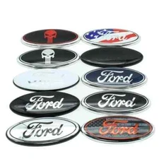 7/9 Inch Car Front Head Hood Emblem Badge Rear Trunk Stickers for Ford