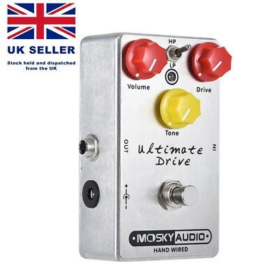 Brandneu Ultimate Drive Gitarreneffekt von Mosky. UK Lager. Boutique Overdrive