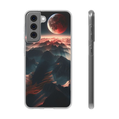 Eclipse Over Mountain Resistant Phone Back Case For iPhone & Samsung S Series - Picture 60 of 77