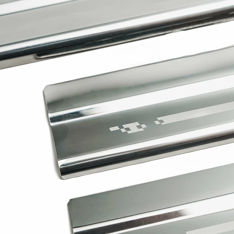 PLACA RASPADOR ALFÉIZAR CROMO INOXIDABLE 4 PUERTAS PARA NISSAN FRONTIER NAVARA NP300 15-22 Foto 4 de 4