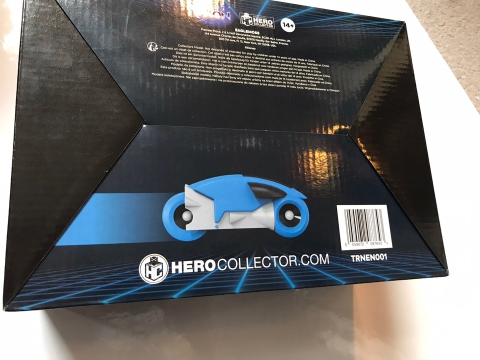 Eaglemoss Tron Blue Light Cycle Model Hero Collector Disney Tron 1st ...