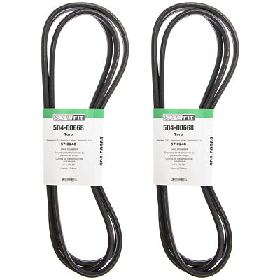 SureFit Deck Drive Belt for Toro 57-0240 Groundsmaster 200 ProLine Z Master 2PK