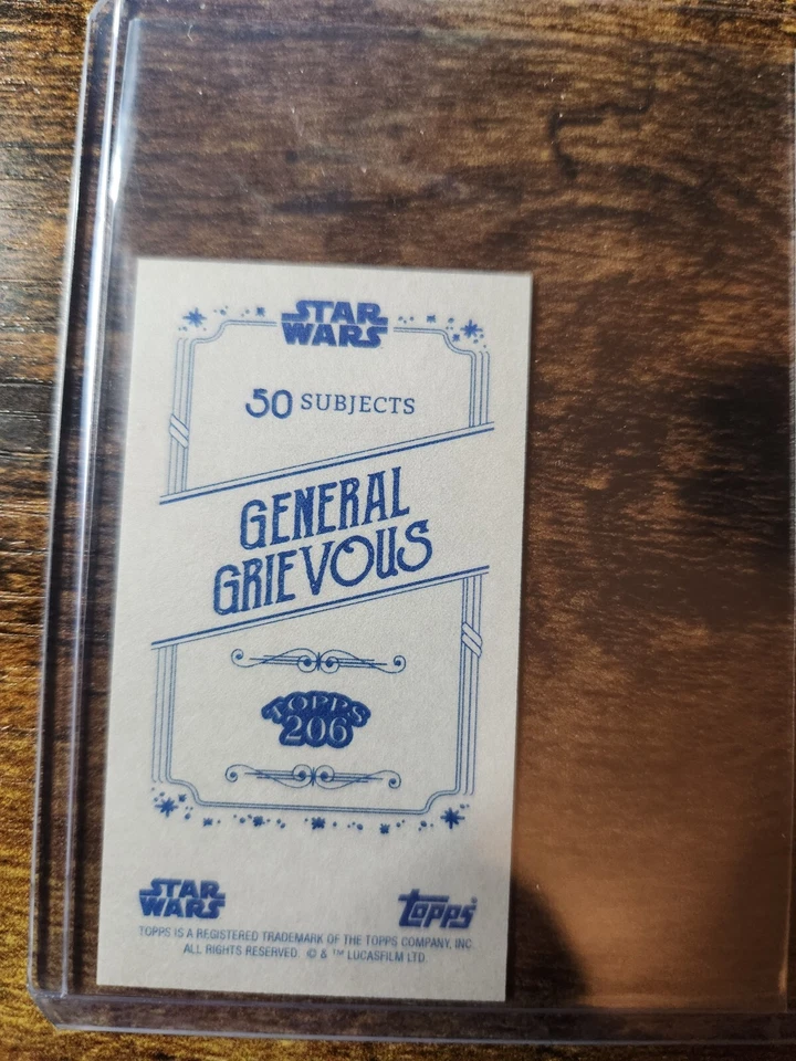2022 Topps Star Wars 206 Wave 4 General Grievous Crest Insert SP #C6 Foto 2 de 2