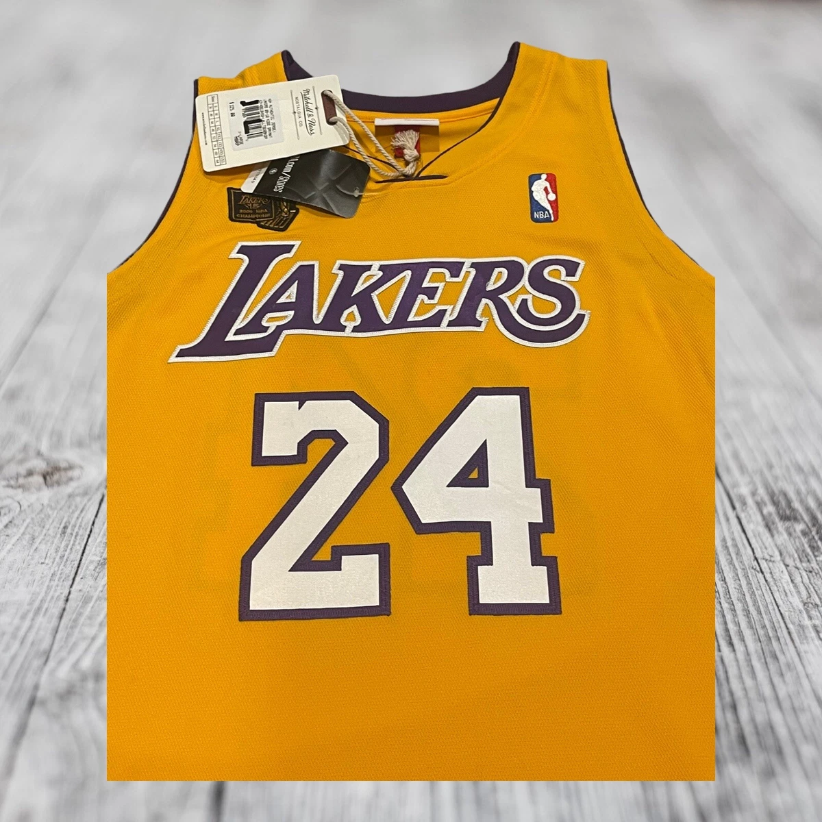 Los Angeles Lakers Kobe Bryant 2009 Authentic Jersey By Mitchell & Ness -  No.24 - Yellow - Mens