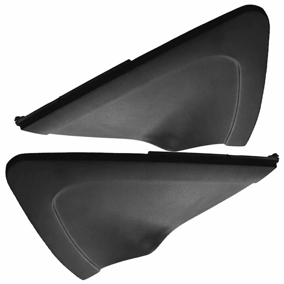 2 peças preto para-lama dianteiro espelho triângulo capas painéis acabamentos para Mazda 2 2011-2013 - Imagem 4 de 4