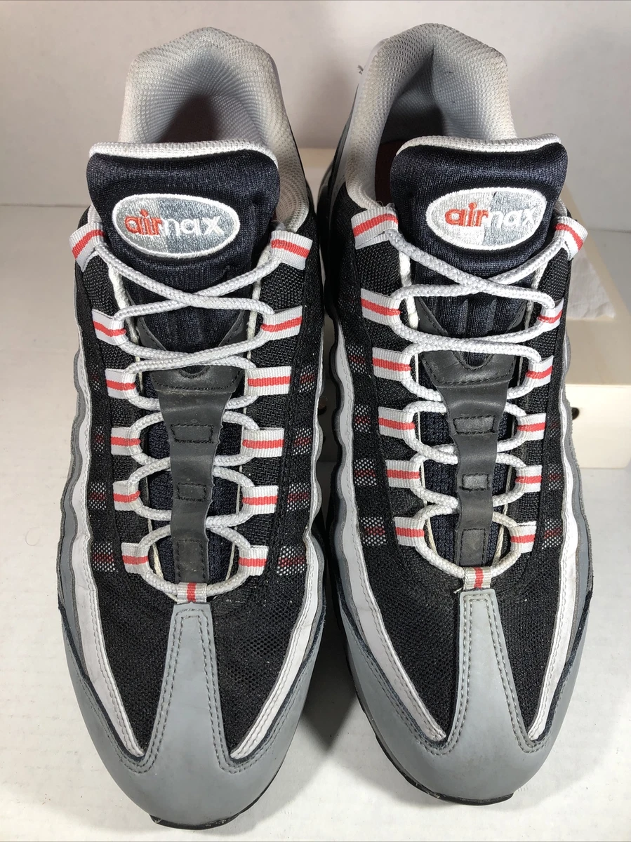 Men's Nike Air Max 95 Essential Track Red/White-Particle Grey (CI3705 600) Sz 12