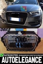 GRIGLIA ANTERIORE AUDI A3 8V 2012-2015 CALANDRA S3 RS3 CROMATA  NIDO D'APE 0668