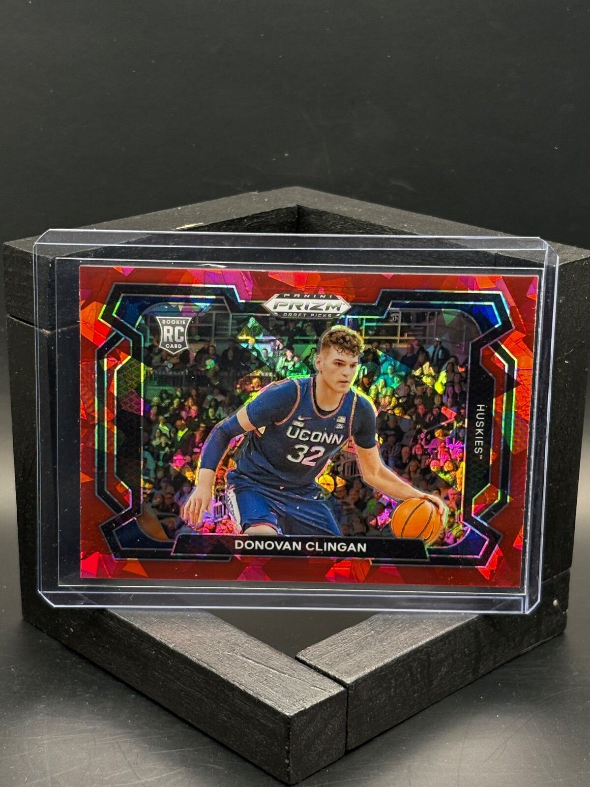 🔥2024 Panini Prizm Draft Picks Donovan Clingan #95 Red Ice Prizm Variations RC