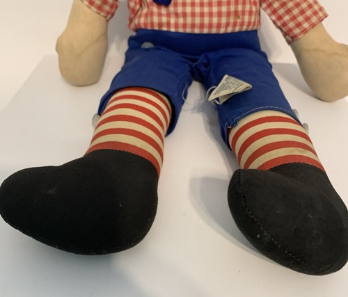 Vintage Set of Raggedy Ann & Andy 20” Dolls Rag Doll Knickerbocker Toy Company - Picture 14 of 21