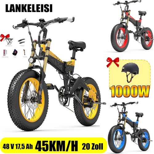 Lankeleisi X3000 PLUS Elektrofahrrad 1000W 20ZOLL E-Citybike 17.5AH Mountainbike - Bild 1 von 31