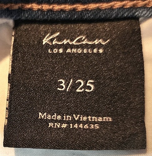 KanCan Light Wash Distressed Multi Button Closure Skinny Jeans Women's Size 3/25 - Picture 5 of 10