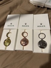 Rolex Keychain V.I.P Collectors Set Of Three Silver, Gold, Rose Gold