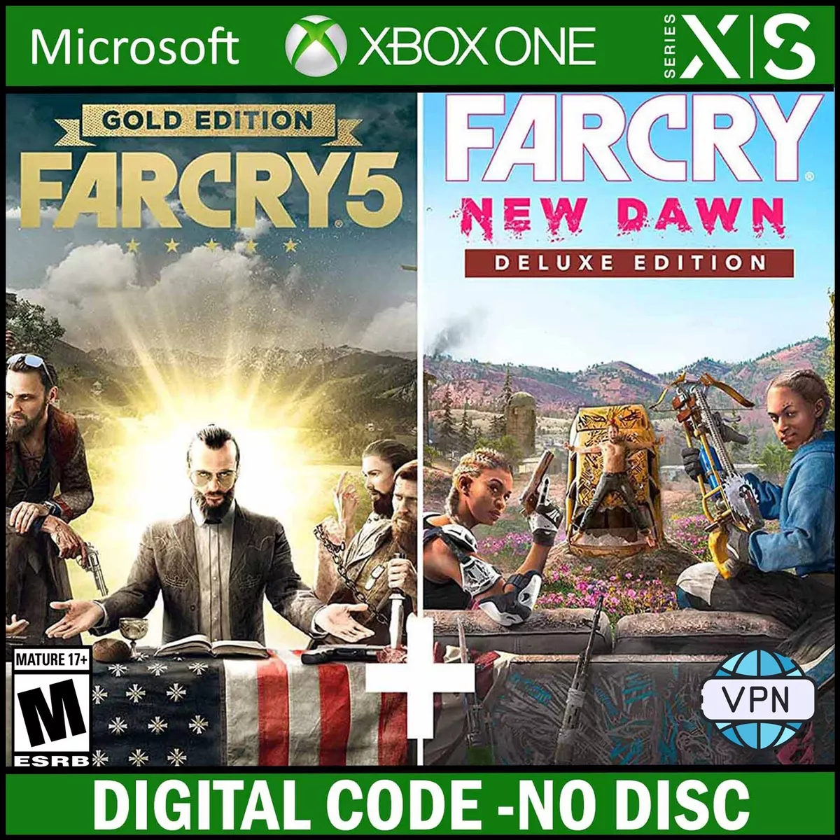 Buy FAR CRY 5 GOLD EDITION + FAR CRY NEW DAWN DELUXE EDITION