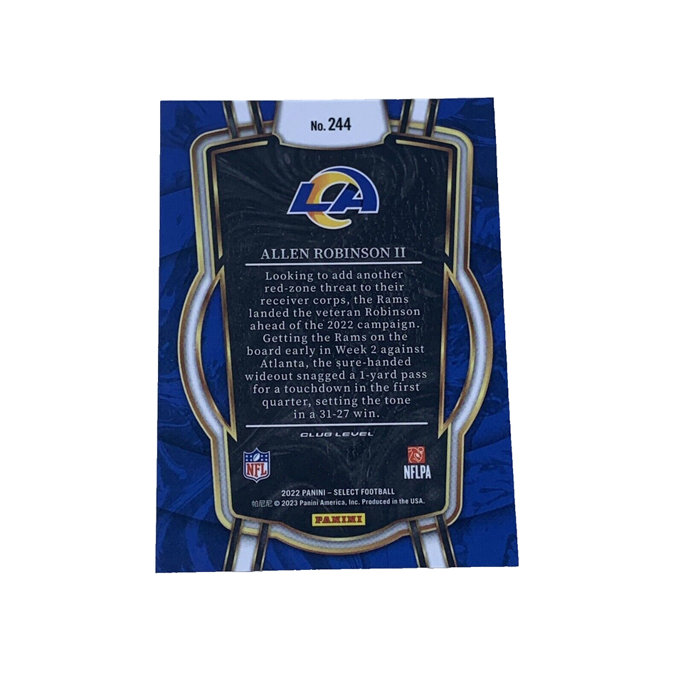 2022 Panini Select Football Club Level Card 244 Allen Robinson II LA
