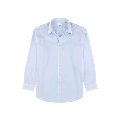 Mens Calvin Klein Non-Iron Button Down Solid Dress Shirt Classic Fit New - Picture 12 of 19