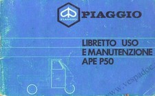 Manuale d’uso e manutenzione Piaggio Ape P50