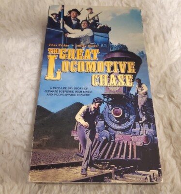THE GREAT LOCOMOTIVE CHASE VHS 2000 Release FESS PARKER Very Good