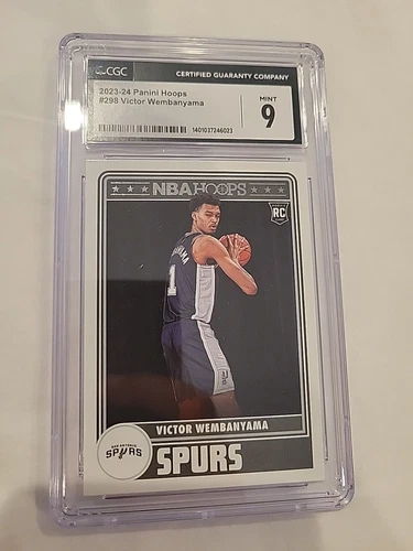 2023 Panini NBA Hoops Victor Wembanyama Rookie #298 RC - Cgc 9 