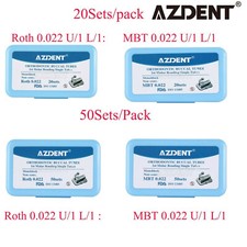 AZDENT Dental Orthodontic Monoblock Buccal Tube 1st Molar Roth/MBT. 022Non-Conv