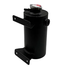 Universal Aluminum Coolant Expansion Reservoir Overflow Round Tank Bottle 1.4L