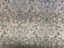 Art Nouveau Morris Linen Fabric Egg Shell Blue Curtain Craft Upholstery Blind