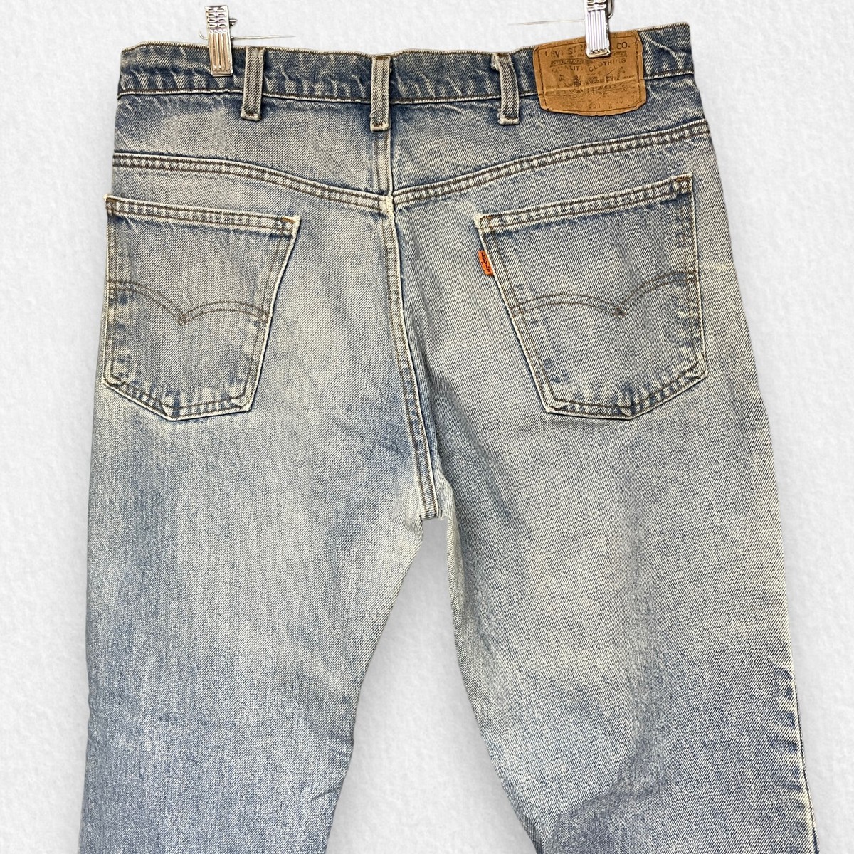 Vintage 80s Levi's 20517-0217 Jeans Orange Tab Sz 35 x 30