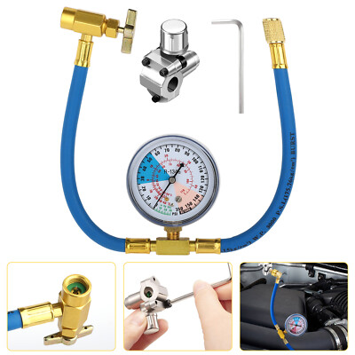 BPV31 Bullet Piercing Tap Valve Kit Refrigerator Fluoridation w/ Pressure Gauge