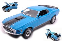 Maisto 1/18 Ford Mustang Mach 1 1970 Blau Modellbau Statisches Modell Diecast