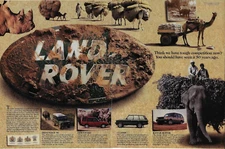 1996 Land Rover Defender 90 Rhino Discovery Classic Original Color Print Ad