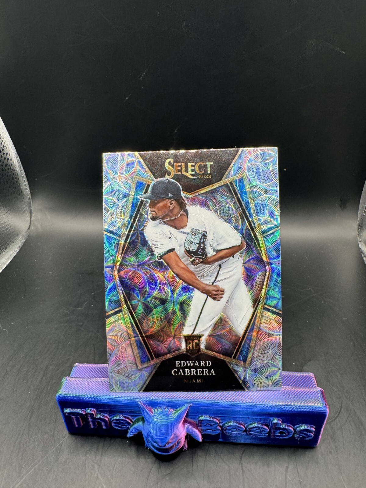 2022 Panini Select - Premier Level Marlins Edward Cabrera #110 SCOPE PRIZM (RC)