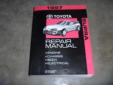 1997 Toyota Supra Coupe Shop Service Repair Manual Twin Turbo 3.0L