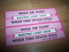 2 Electric Light Orchestra Hold On Tight / When Time Stood Jukebox Title Strip