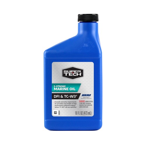 Super tech tc w3 outboard 2 cycle engine oil 16 oz bottle 629722735245