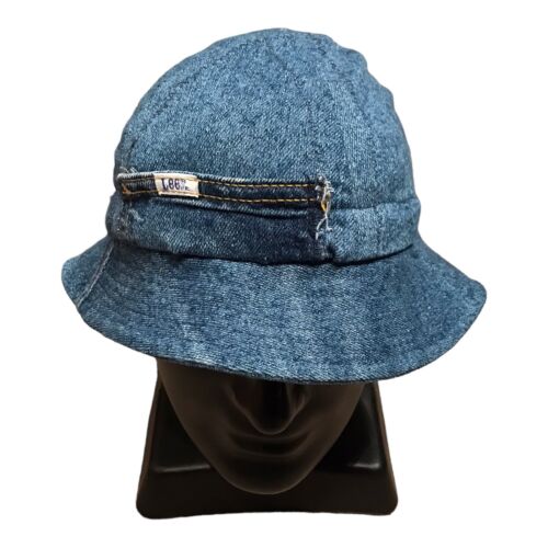 Vintage LEE Workwear Denim Railroad Bucket Hat Cap