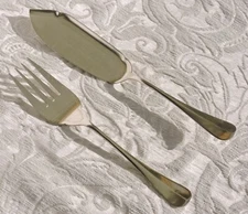 Fish Server Art Krupp Berndorf Baguette Fidelio Pattern c 1900 Posate da Pesce