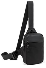 Mini Sling Bag Men Women Black Small Crossbody Chest Bag Waterproof Travel